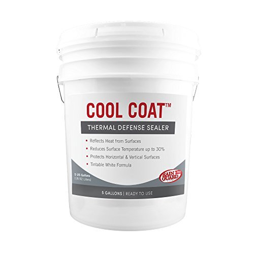Rainguard International Rain Guard Water Sealers SP-2005 Cool Coat White Thermal Barrier Ready to USE on Exterior Surfaces Covers up to 1000 Sq. Ft.