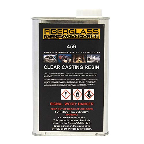 Fiberglass Warehouse Polyester Clear Casting Resin w/Catalyst (4 Gallons)