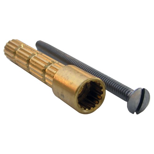 LASCO 03-1783, Brass Valve Stem Extension, 3-Inch Male to Female, H Broach, Custom Cut to Length, with 10-24, 3-Inch Screw