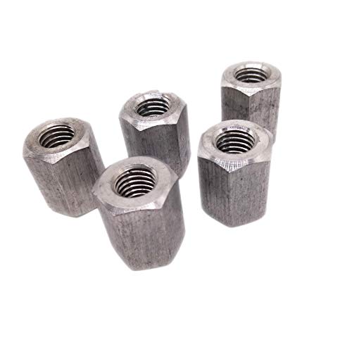 yodaoke 5pcs M10 x 1.5 x 22mm Stainless steel Long Coupling Hex Nut Connector