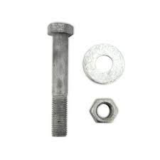 Fastener Depot 1/2"-13 x 9" Hot Dipped Galvanized Hex Bolt w/Nuts & Flat Washers, Grade A, Partial Thread, Quantity 25 - by Fastener Depot,