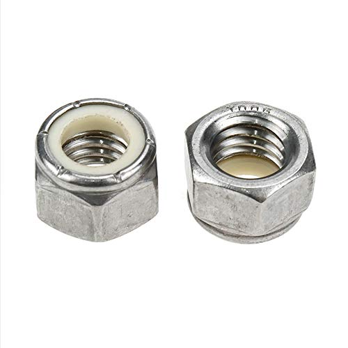 Yohii 7/16-14 Nylon Insert Lock Nut Stainless Steel Lock Nuts - Pack of 20
