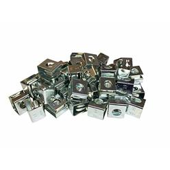 rackgold zinc 12-24 slide-on cage nuts 50 pack - usa made