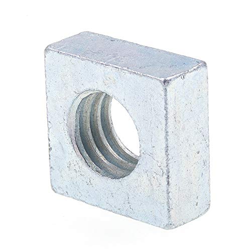 Prime-Line 9192657 Square Nuts, 3/8 in-16, Zinc Plated Steel, 25-Pack
