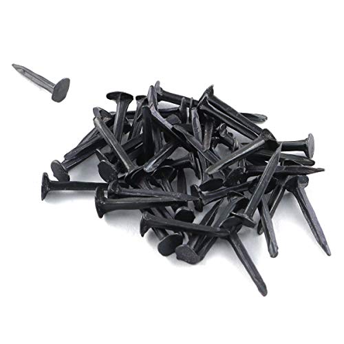 E-outstanding 500pcs Black Iron Stud 13cm Metal Nails Tacks for Shoes Boots Leather Heels Soles Repairs Replacement