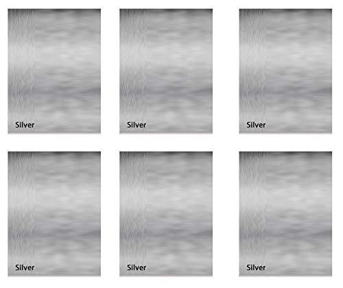 SFS METALIC 6 Pcs. Silver Aluminum Dye Sublimation Blank Board Heat Transfer Sheet Engraved A4 30 x 20cm