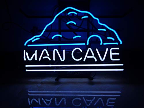 XPGOODUSA MAN CAVE Neon light Sign 17â?Ã?13â? for Home Bedroom Garage Decor Wall Light, Striking Neon Sign for Bar Pub