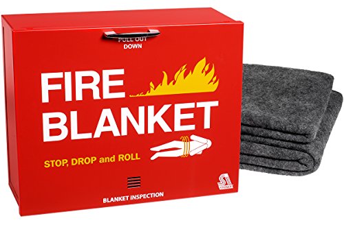 Value Brand Fire Blanket and Cabinet, Wool