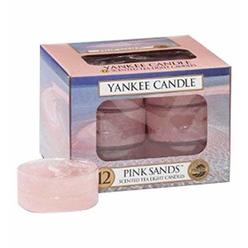 Yankee Candle Classic Tealight Candles in Pink Sands 12 Pack