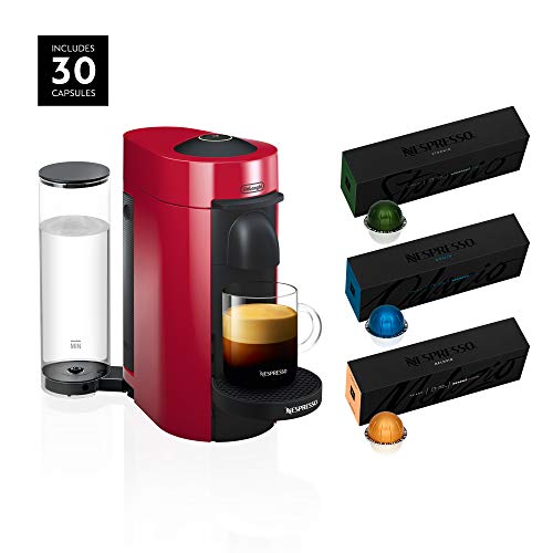 Nespresso by De'Longhi Nespresso VertuoPlus Coffee and Espresso Machine Bundle by De'Longhi with BEST SELLING COFFEES INCLUDED