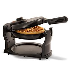 BELLA (13591) Classic Rotating Non-Stick Belgian Waffle Maker with Removeable Drip Tray, Black