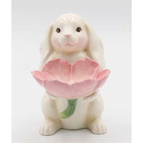 Cosmos Gifts 20968 Bunny Candy Dish, Pink