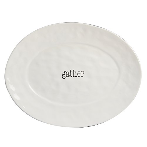 Certified International Corp It's Just Words Oval Platter, 16" x 12", Multicolor