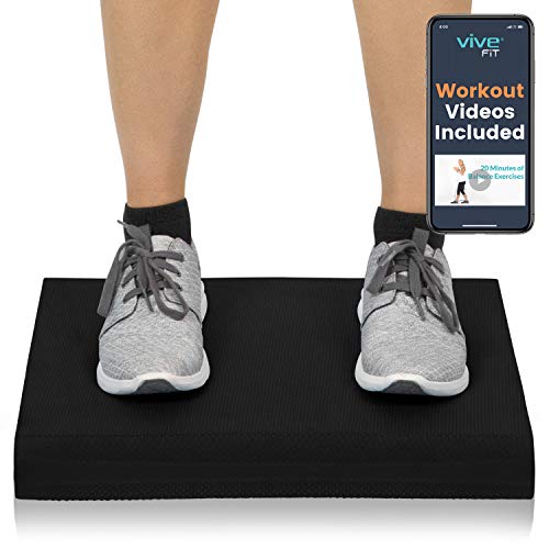 Vive Balance Pad - Foam Large Yoga Mat Trainer for Physical Therapy, Stability Workout, Knee and Ankle Exercise, Strength