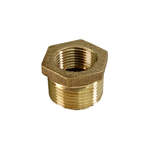Supply Giant CSCV2122 2-1/2 X 1-1/2-Inch Brass Hex Bushing, Lead Free