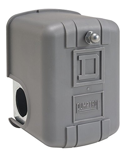 Square D by Schneider Electric 9013FHG9J43 Air-Compressor Pressure Switch, 80 psi Set Off, 20 psi Fixed Differential, 1/4"