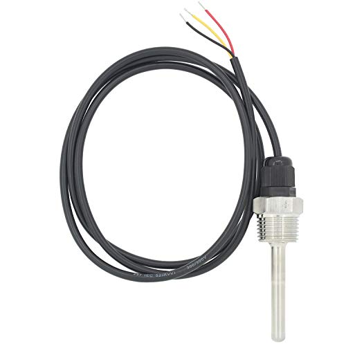 Otomatico 1/2 inch 7mm pt100 3 Wire Temperature Sensor with thermowell ...