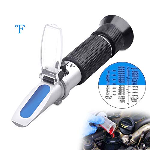 Tiaoyeer Antifreeze Refractometer - 3-in-1 coolant Tester for Checking  Freezing Point, Concentration of Ethylene Glycol or Propylene