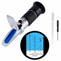 Rz Antifreeze Refractometer 4-in-1 Car Coolant Tester Battery Refractometer for Checking Freezing Point of Automobile Antifreeze