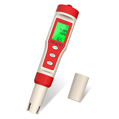 ORAPXI Digital PH Meter with ATC 4 in 1 PH TDS EC Temp High Accuracy