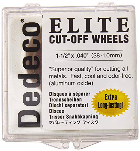 Dedeco 5511 Elite Aluminum Oxide Separating Discs, 1-1/2" x 0.040" (Pack of 12)
