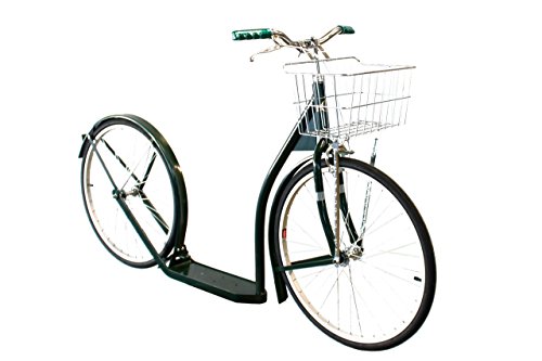 AmishToyBox.com Amish-Made Deluxe Kick Scooter Bike - 24" Wheel (Adult Size) (Dark Green)
