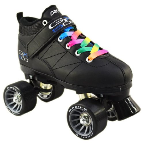 Pacer GTX-500 Roller Skates - Newly Revised Model (Black, Mens 4/Ladies 5)