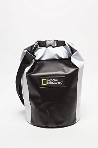 National Geographic Snorkler National Geographic Snorkeler Mariana Trench Dry Bag, Cylinder 20 LTR Black/White