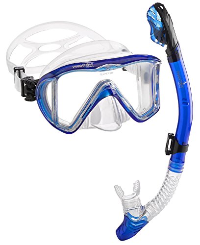 Phantom Aquatics Signature Master View Mask Dry Snorkel Set
