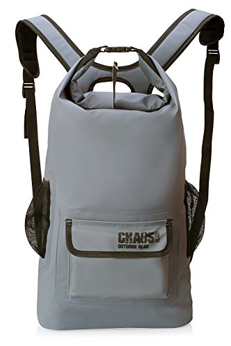 CHAOS READY | Waterproof Backpack â€“ Durable Heavy Duty Dry Bag | W/ Padded Shoulder Straps And 2 Mesh Side Pockets |