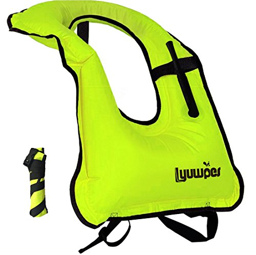 2-Pack Inflatable Snorkel Vests With Waterproof Phone Cases - Adjustable Safety Vests For Swimming & Water Sports