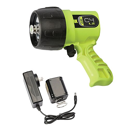 Underwater Kinetics C4 eLED (L2) Dive Light w/ NiMH Battery/Charger, Safety Yellow
