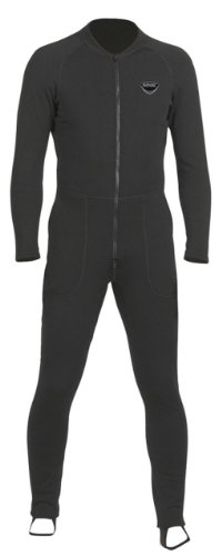 SEAC Unifleece Insulating Undergarment Dry Suit, Black, Large