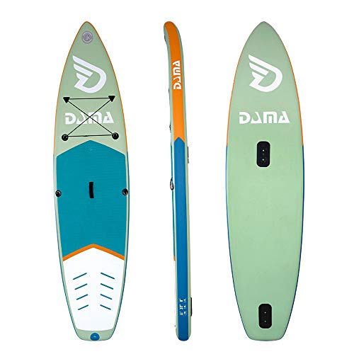 DAMA Inflatable Stand Up Paddle Boards 11'x32 x6, Inflatable Yoga Board, 5L Dry Bags, Camera Seat, Travel Bag, Floating