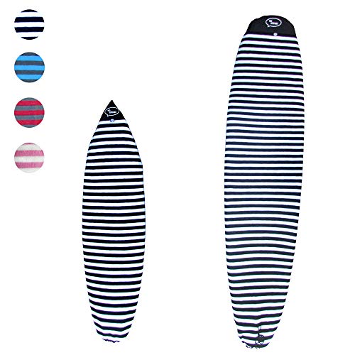 Ho Stevie! Surfboard Sock Cover - Light Protective Bag for Your Surf Board (Black and White, 6'6")