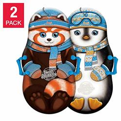 Sno-Storm 36in Foam Winter Kiddy Snow Sled 2-Pack, Mix, 36" (1368772)