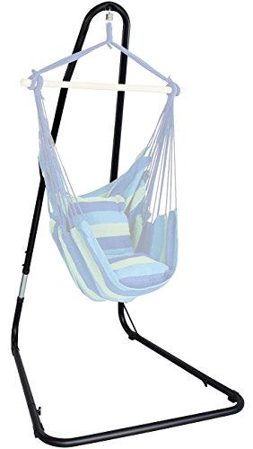 Sorbus Hammock Chair Stand for Hanging Chairs, Swings, Loungers, 330 Pound Capacity, Perfect for Indoor/Outdoor Patio, Deck,