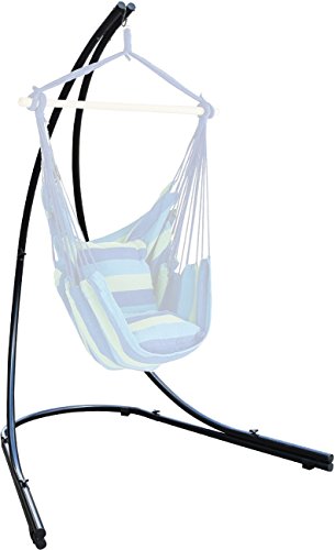 Sorbus Hammock Chair Stand for Hanging Chairs, Swings, Loungers, 330 Pound Capacity, Perfect for Indoor/Outdoor Patio, Deck,
