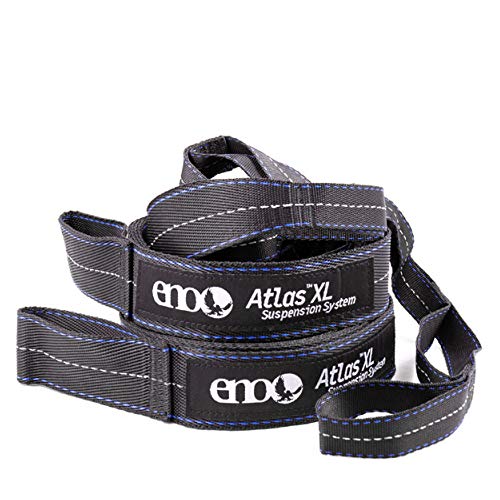 ENO, Eagles Nest Outfitters Atlas XL Hammock Straps Suspension System with Storage Bag, 400 LB Capacity, 13'6" x 1.5/.75"