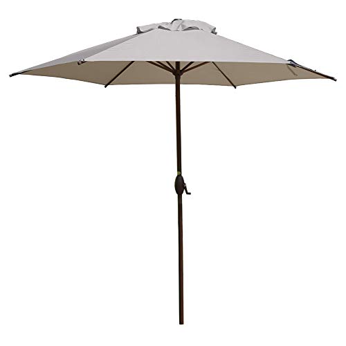 Abba Patio 9ft Patio Umbrella Outdoor Umbrella Patio Market Table Umbrella with Push Button Tilt and Crank for Garden, Lawn,