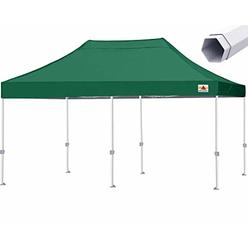 ABCCANOPY Premium Pop Up Canopy Tent Commercial 10x20 Instant Shelter, Bonus Wheeled Carry Bag and 4 Sand Bags, White