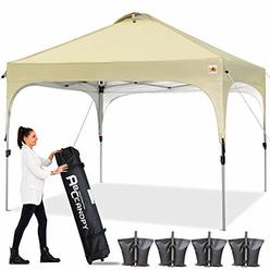 ABCCANOPY Canopy Tent 10x10 Pop Up Canopy Outdoor Canopies Super Comapct Canopy Portable Tent Popup Beach Canopy Shade Canopy