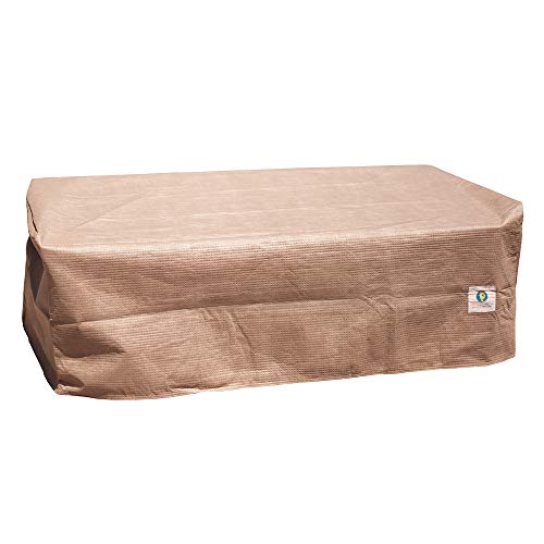 Duck Covers Elite Water-Resistant 52 Inch Rectangular Patio Ottoman/Side Table Cover