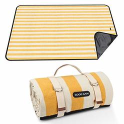 GOOD GAIN Picnic Blanket Waterproof & Sand Proof,Beach Blanket Portable with Carry Strap, XL Large Foldable Picnic Rug