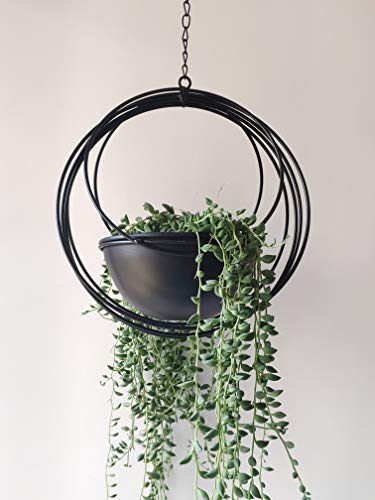 YISSEN 6J92GGH RISEON Boho Gold Metal Plant Hanger,Metal Geometric Hanging  Planter, Modern Planter, Mid Century Air Plant Holder Stand,