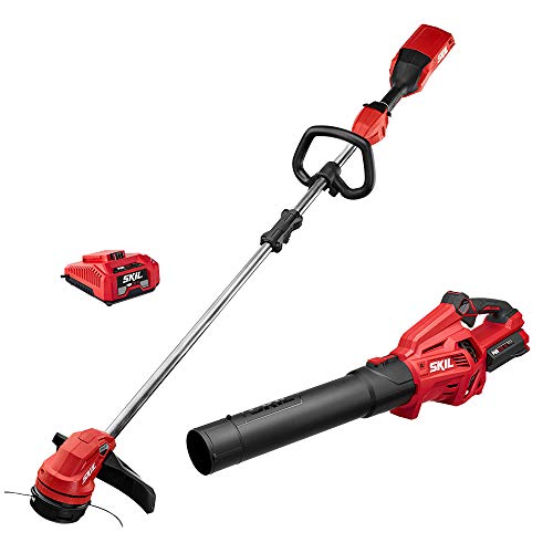 Skil CB7478-10 PWRCore 40 Brushless 40V Cordless 14'' String Trimmer and Blower  Combo Kit Includes