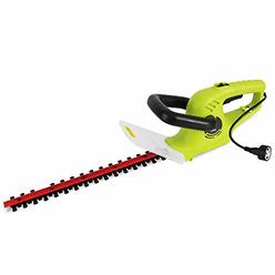 SereneLife Corded Electric Handheld Hedge Trimmer - 4 Amp Electrical High Powered Hand Garden Trimmer Tool w/ 18 Inch Blade, 10 Ft Long