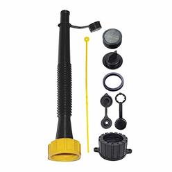 KP KOOL PRODUCTS KP- Gas Can Spout Replacement  Gas Can Nozzle Kit with Long Flexible Nozzle  Screw Collar Cap (Coarse & Fine Thread-Fits Most Ca