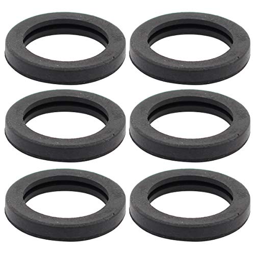 XtremeAmazing Gas Fuel Can Spout Gaskets Washer Seals Rubber for Universal Plastic 5 Gal 10 20L Fuel Tank Spout Pack of 6
