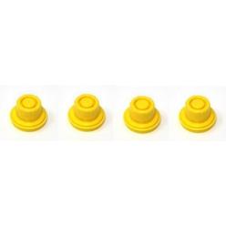 JSP Manufacturing 4 Pack Replacement Yellow SPOUT CAPS Top Hat Style fits # 900302 900092 Blitz Gas Can Spout Cap fits self Venting Gas can